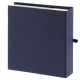 pochettes avec mémo ERICA SQUARE - 100 pages blanches - 200 photos - Couverture Bleue 23,5x25cm