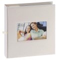 ERICA - Album photo pochettes avec mémo SQUARE - 100 pages blanches - 200 photos - Couverture Beige 23,5x25cm + fenêtre