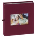 ERICA - Album photo pochettes avec mémo SQUARE - 100 pages blanches - 200 photos - Couverture Bordeaux 23,5x25cm + fenêtre