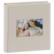 pochettes avec mémo ERICA SQUARE - 150 pages blanches - 300 photos - Couverture Beige 23,5x25cm