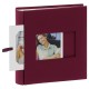 pochettes avec mémo ERICA SQUARE - 150 pages blanches -300 photos - Couverture Bordeaux 23,5x25cm