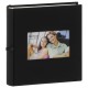 pochettes avec mémo ERICA SQUARE - 100 pages blanches - 300 photos - Couverture Noire 23,5x25cm