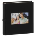 ERICA - Album photo pochettes avec mémo SQUARE - 150 pages blanches - 300 photos - Couverture Noire 23,5x25cm + fenêtre