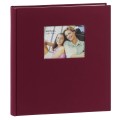 ERICA - Album photo pochettes avec mémo SQUARE - 100 pages blanches - 500 photos - Couverture Bordeaux 36,5x36cm + fenêtre