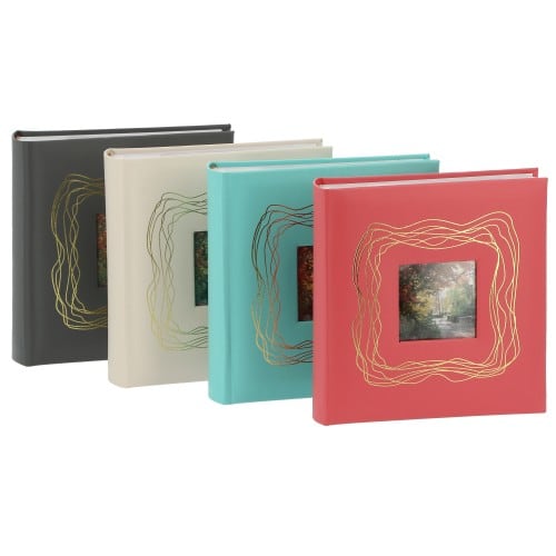 ERICA - Album photo pochettes avec mémo HARMONIE - 100 pages blanches - 200 photos - Couverture Coloris aléatoire 20,5x22cm + fenêtre - à l'unité