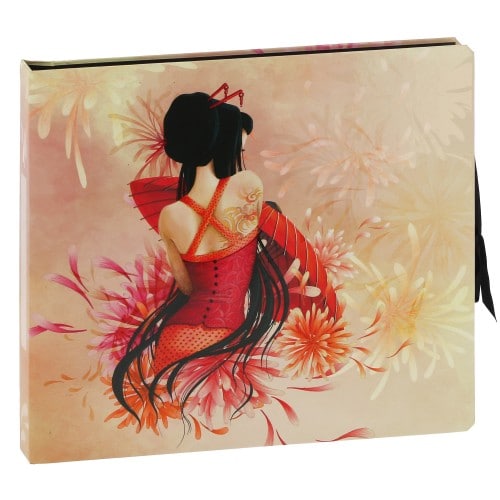 BLUE ART - Album photo traditionnel BLUE ART - 30 pages noires - 60 photos - Couverture Misstigri Swan 26x22,6cm