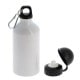 Gourde TECHNOTAPE aluminium blanche 500ml avec 2 bouchons