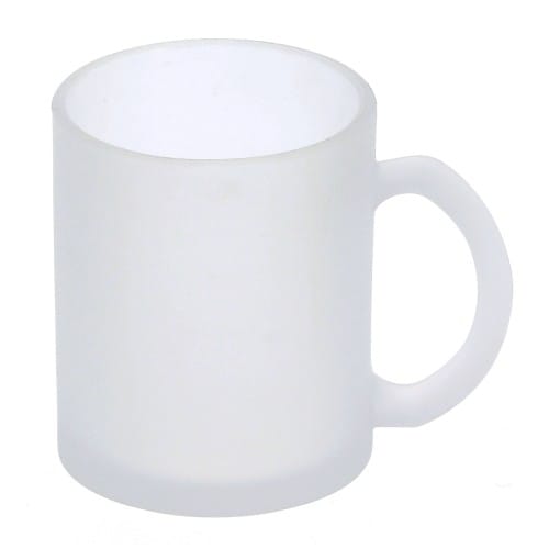 Mug verre dépoli TECHNOTAPE 330ml (11oz) - Certifié contact alimentaire - Diam. ext. 80mm/Haut. 95mm