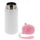 Gourde enfant inox blanche 320ml / bouchon rose pour sublimation (1p)