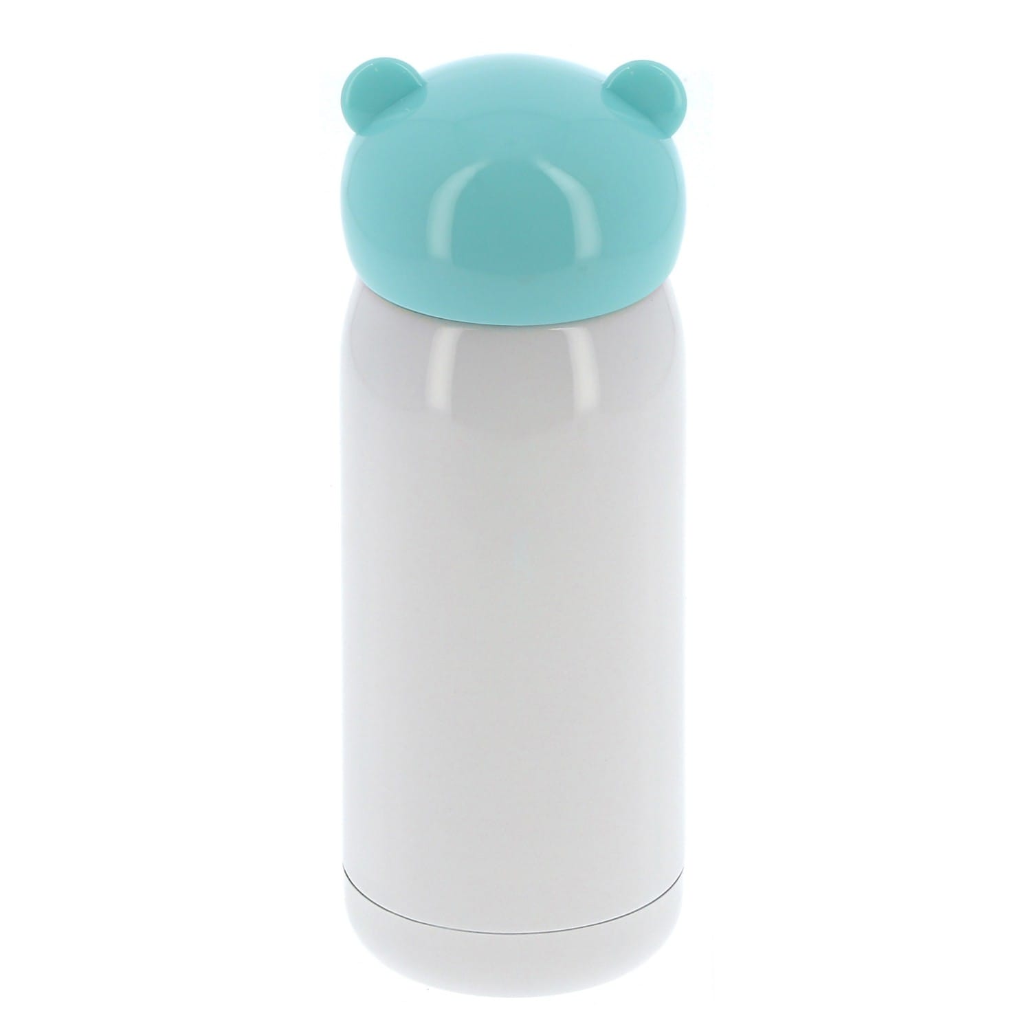 Gourde TECHNOTAPE isotherme enfant 320ml (11oz) Blanc bouchon bleu -  Diamètre 67mm - Livrée avec dragonne