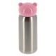 thermos enfant 320ml (11oz) Argent bouchon rose  - Diamètre 67mm