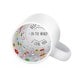 Mug céramique TECHNOTAPE 330ml (11oz) Blanc - Intérieur "I love Mom" - Adapté lave-vaisselle/micro-ondes - Certifié contact alim