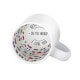 Mug céramique TECHNOTAPE 330ml (11oz) Blanc - Intérieur "I love Dad" - Adapté lave-vaisselle/micro-ondes - Certifié contact alim