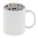 Mug céramique TECHNOTAPE 330ml (11oz) Blanc - Intérieur "I love Dad" - Adapté lave-vaisselle/micro-ondes - Certifié contact alim
