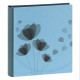 mémo fantaisie série ''Ellypse'' 200 photos 11,5x15cm - Bleu clair - Pochettes couverture rigide