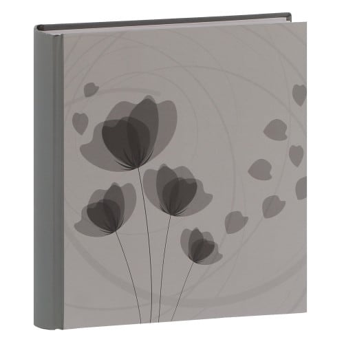 ERICA - Album photo pochettes avec mémo ELLYPSE 2 - 100 pages blanches - 200 photos - Couverture Grise 24x24,8cm