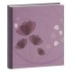 pochettes avec mémo ERICA "Ellypse2" - 100 pages blanches - 200 photos - Couverture Violette 22,5x37cm
