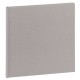 traditionnel - 20 pages blanches - Couverture Tissu Gris 31,2x31,5cm
