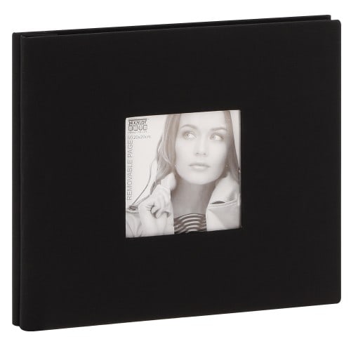 Album photo DEKNUDT 20x20cm - 20 feuilles amovibles Noir