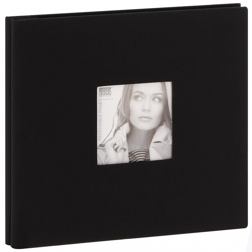 Album photo DEKNUDT 30x30cm - 20 feuilles amovibles Noir