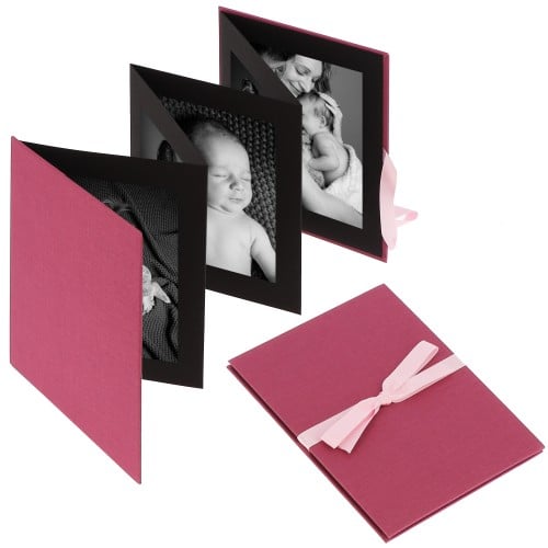 Petit Album Photo 10X15 - Pages Claires, Couverture En Lin Avec