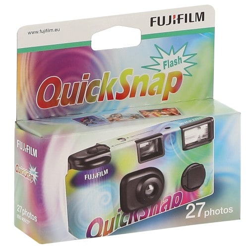FUJI - Appareil photo jetable Quicksnap flash - 400 iso - 27 poses (péremption courte)