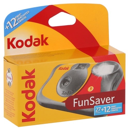 KODAK - Appareil photo jetable Fun Saver Flash 800 iso - 27+12 poses gratuites
