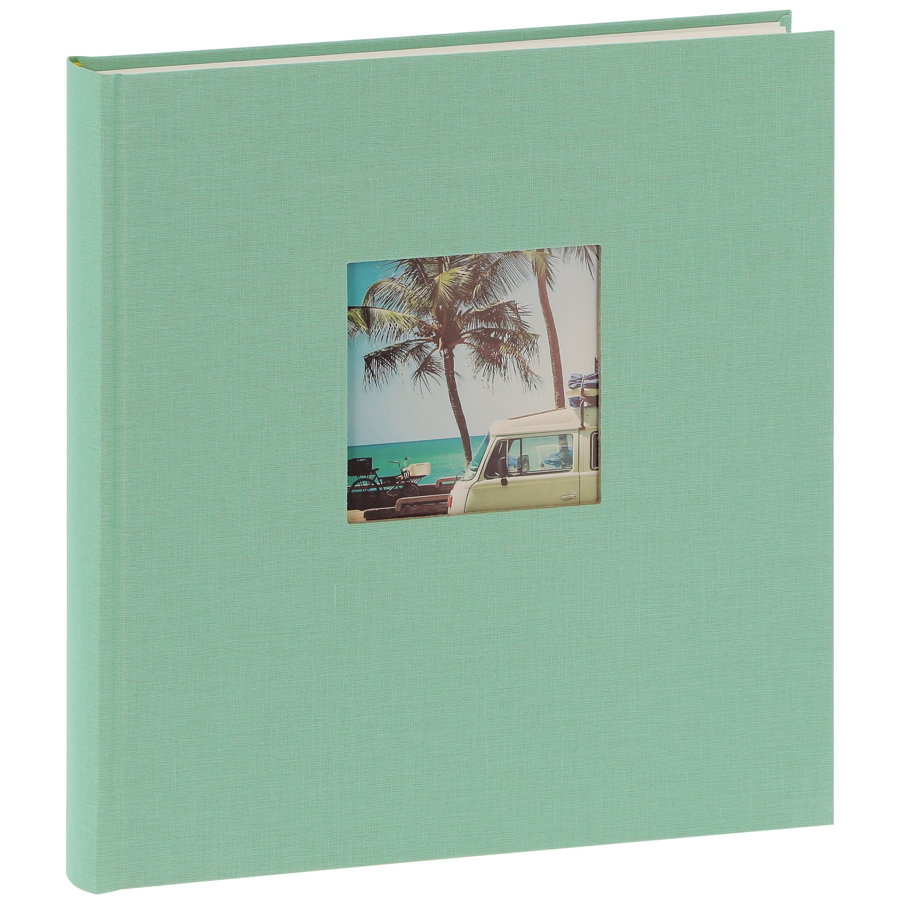 GOLDBUCH - Album photo traditionnel BELLA VISTA - 60 pages blanches + feuillets cristal - 240 photos - Couverture Verte 29x31cm + fenêtre