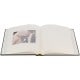 traditionnel ROMA - 100 pages ivoires -  Couverture Cuir Noir 30x31cm