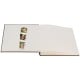 traditionnel STYLE - 60 pages blanches - Couverture Taupe + 3 fenêtres 30x31cm