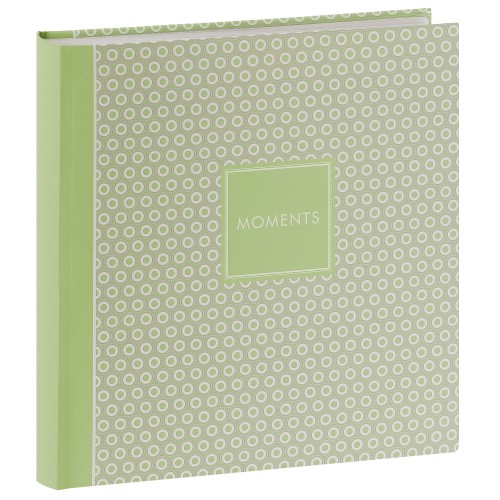 GOLDBUCH - Album photo traditionnel PURE MOMENTS - 100 pages blanches + feuillets cristal - 400 photos - Couverture Verte 30x31cm