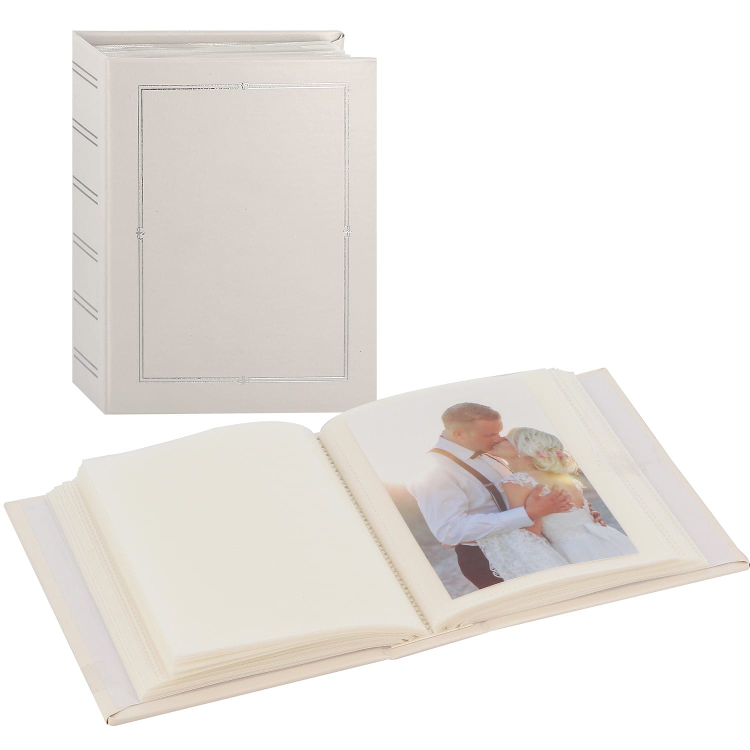 Mini album PANODIA pochettes sans mémo Mariage VENUS - 100 pages blanches -  100 photos - Couverture Blanche 14x17cm