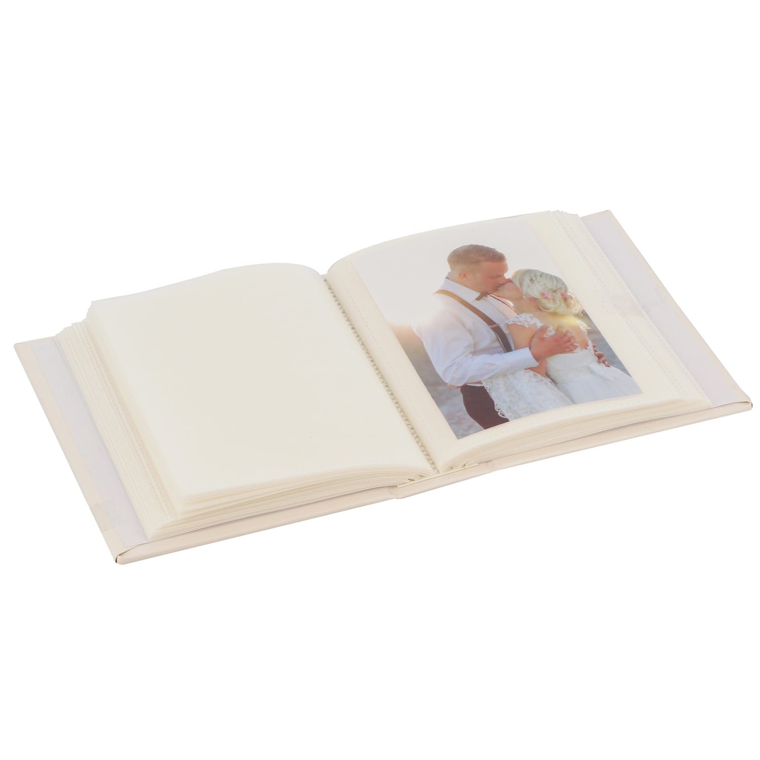 PANODIA - Album photo traditionnel Mariage VENUS - 126 pages blanches +  feuillets cristal - 500 photos - Couverture Blanche 30,5x30cm