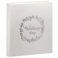 PANODIA - Album photo traditionnel WEDDING - 100 pages ivoires + feuillets cristal - 500 photos - Couverture Blanche Irisée 33x37,5cm