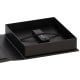Boîte de rangement DEKNUDT pour clé USB & photos en simili cuir noir (clé USB vendue séparément)