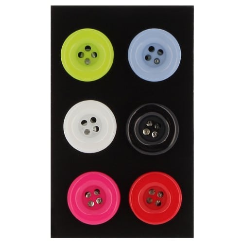 BRIO - Magnet Boutons multicolores - Blister de 6