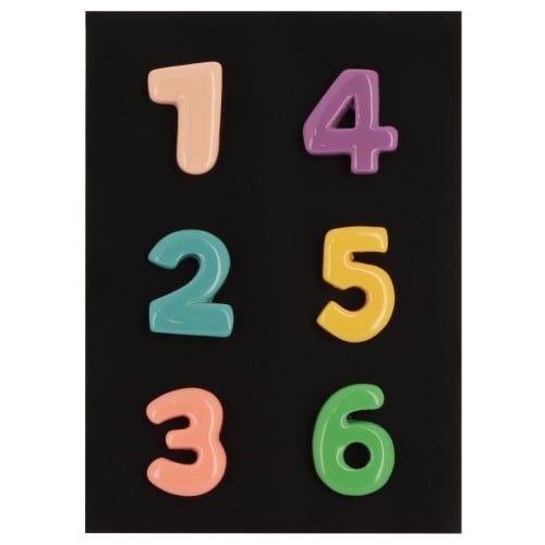 BRIO - Magnet chiffres multicolores - Blister de 6