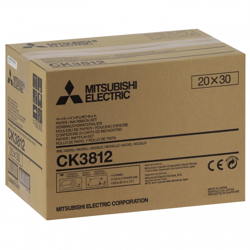 Consommable thermique MITSUBISHI pour CP-3800DW - 20x30cm - 220 tirages