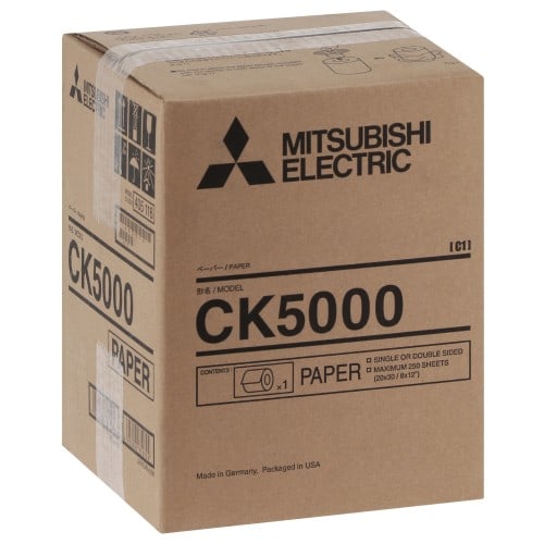 MITSUBISHI - Consommable thermique CK5000 pour CP-W5000DW - Papier Thermique recto/verso - 250 tirages 20x30cm
