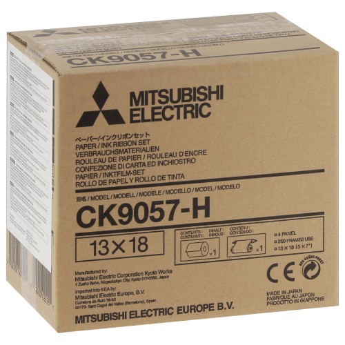 MITSUBISHI - Consommable thermique CK9057HG Haute Qualité - Pour CP-9500DW / CP-9550DW / CP-9800DW / CP-9810DW - 350 tirages 13x18cm