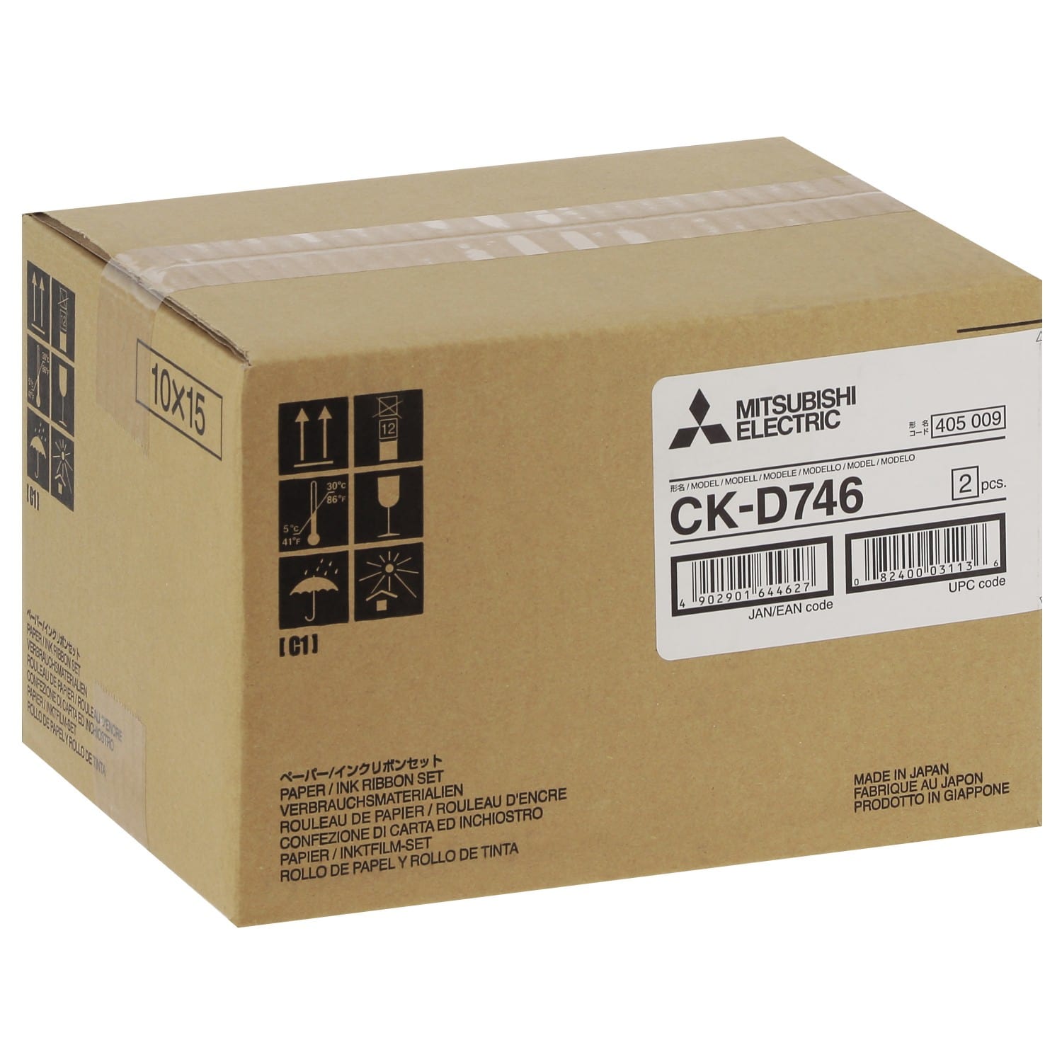 Consommable thermique MITSUBISHI CK-D746 pour CP-D70DW / CP-D707DW / CP-D90DW-P - 800 tirages 10x15cm
