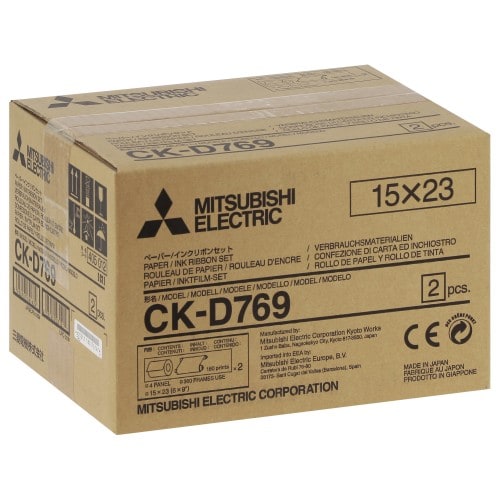 Consommable thermique MITSUBISHI CK-D769 pour CP-D70DW / CP-D707DW / CP-D90DW - 15x23cm - 360 tirages