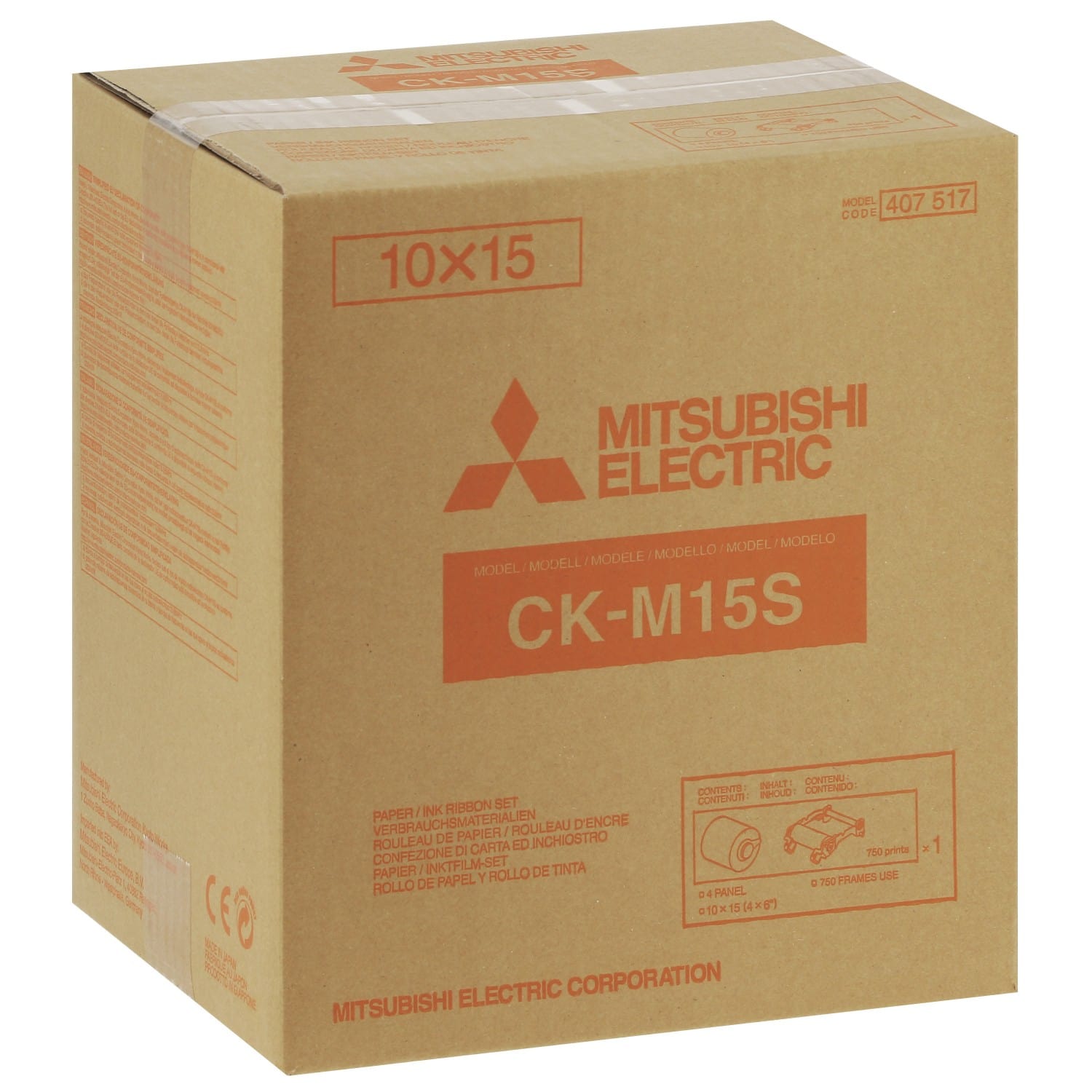Consommable thermique MITSUBISHI CKM15S pour CP-M15E - 750 tirages 10x15cm
