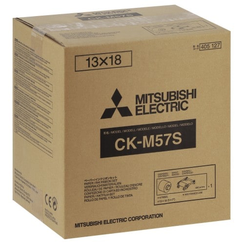 MITSUBISHI - Consommable thermique CK-M57S pour CP-M1E - 400 tirages 13x18cm