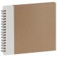 Panodia Eskis Album Trad. 22x22cm spirales 60P 120V Kraft & Blanc *