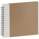 Panodia Eskis Album Trad. 22x22cm spirales 60P 120V Kraft & Blanc *