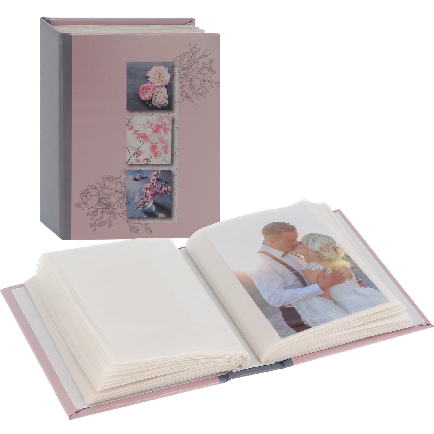 Mini album PANODIA pochettes sans mémo LILA Minimax - 100 pages blanches -  100 photos - Couverture 14x17cm