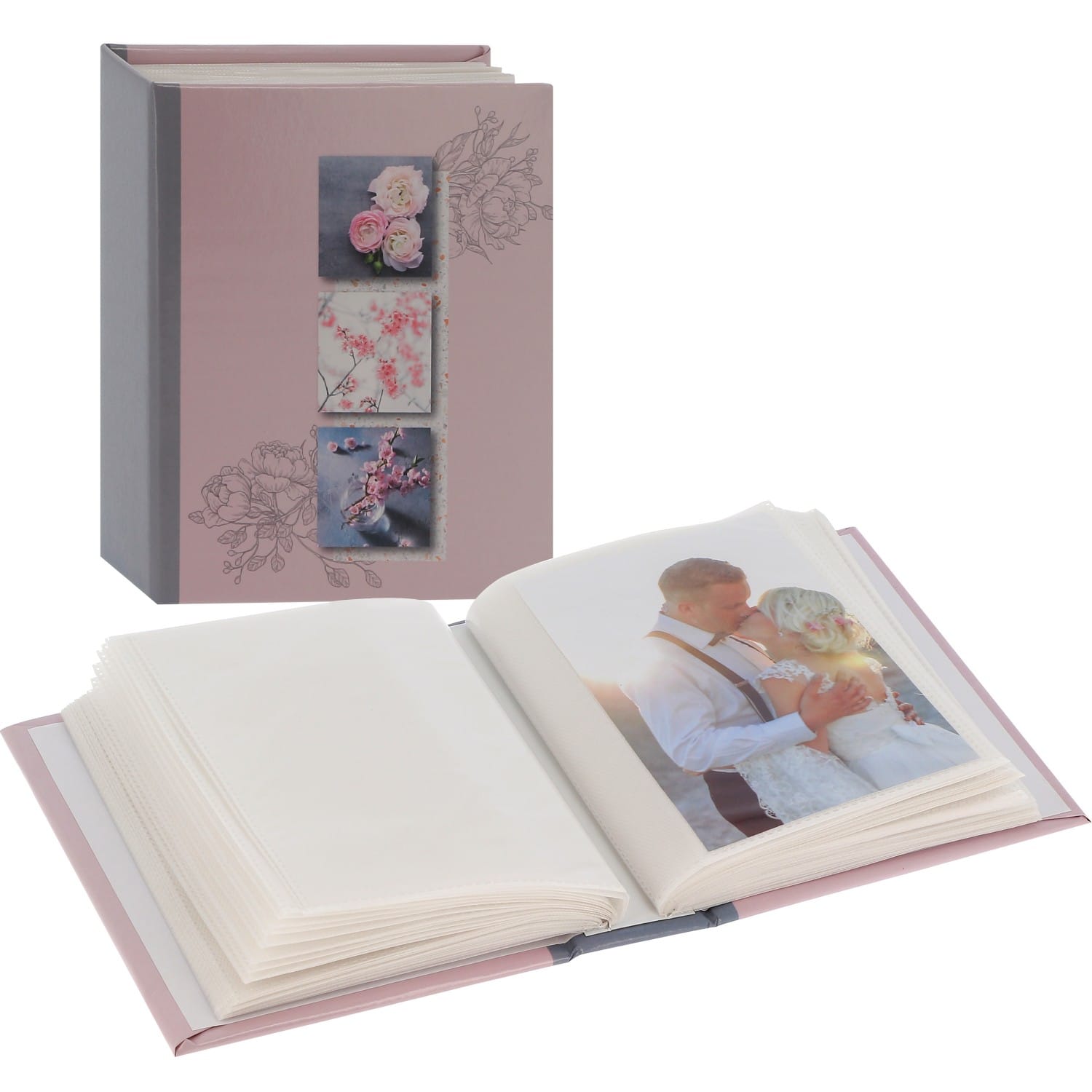 Album photo traditionnel 60 pages 30x30cm Panodia Foxy Violet