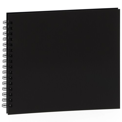 PANODIA - Album photo traditionnel MODELA - 60 pages noires - 120 photos - Couverture Noire 27x23cm