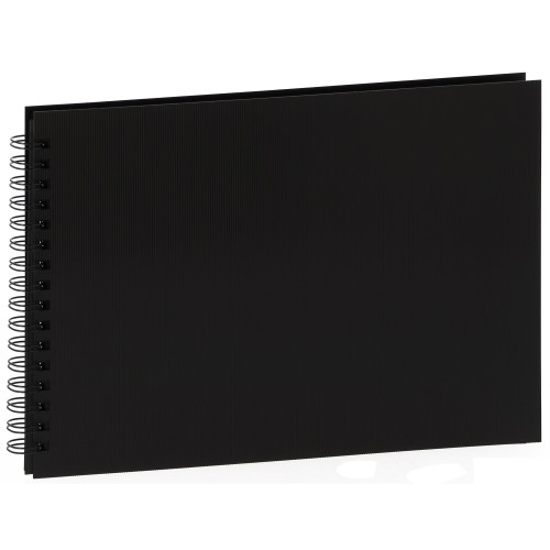 PANODIA - Album photo traditionnel MODELA - 60 pages noires - 180 photos - Couverture Noire 33x23cm